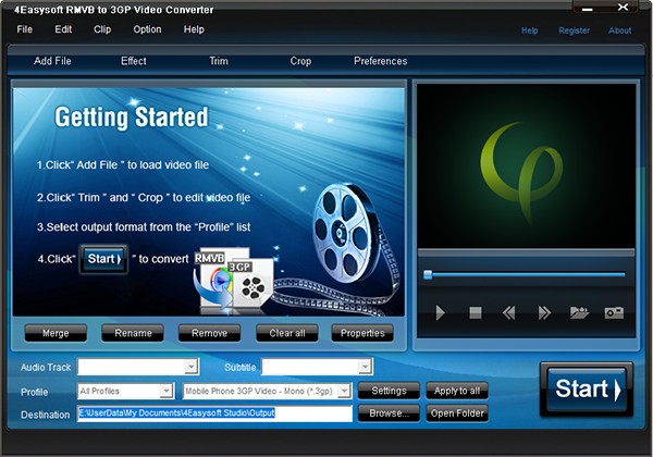 4Easysoft RMVB to 3GP Video Converter